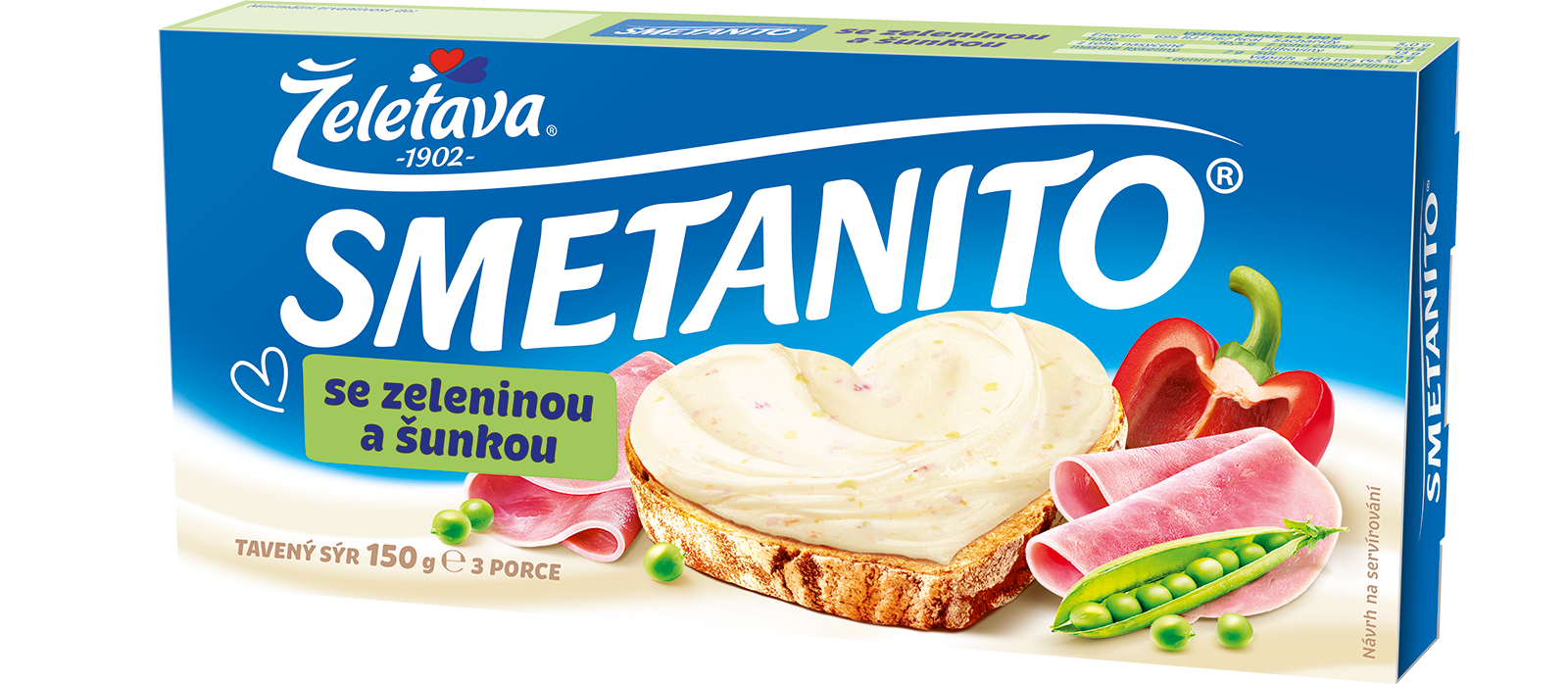 Smetanito se zeleninou a šunkou